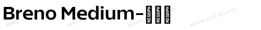 Breno Medium字体转换